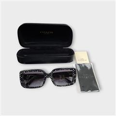 Coach Grey Gradient Rectangular Ladies Sunglasses HC8380U CL922